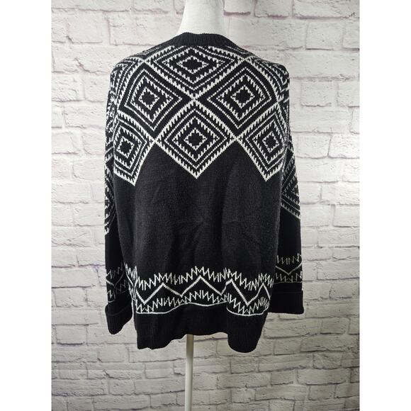 Romeo + Juliet Couture Womens Open Front Cardigan Black White Small - Picture 7 of 9